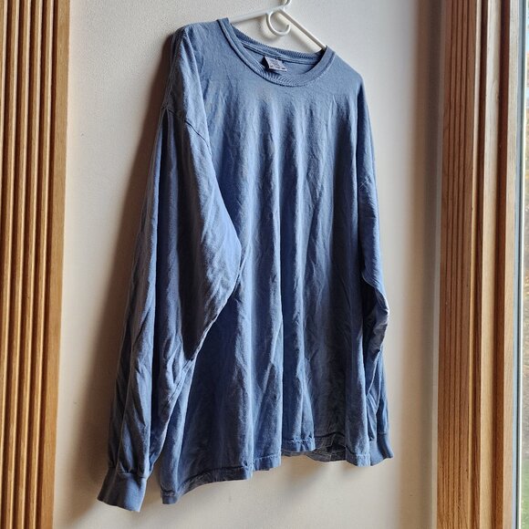 Comfort Colors Blue Long Sleeve Jersey Big & Tall Size 3XL - Picture 3 of 13